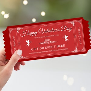 Plantilla de cupón de amor personalizable / Libro de cupones imprimible, regalos del día de San Valentín para él, regalo para ella, cupones de amor editables, vale de regalo