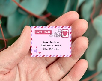 Printable Miniature Love Letters With Envelope | Mini Love Letter