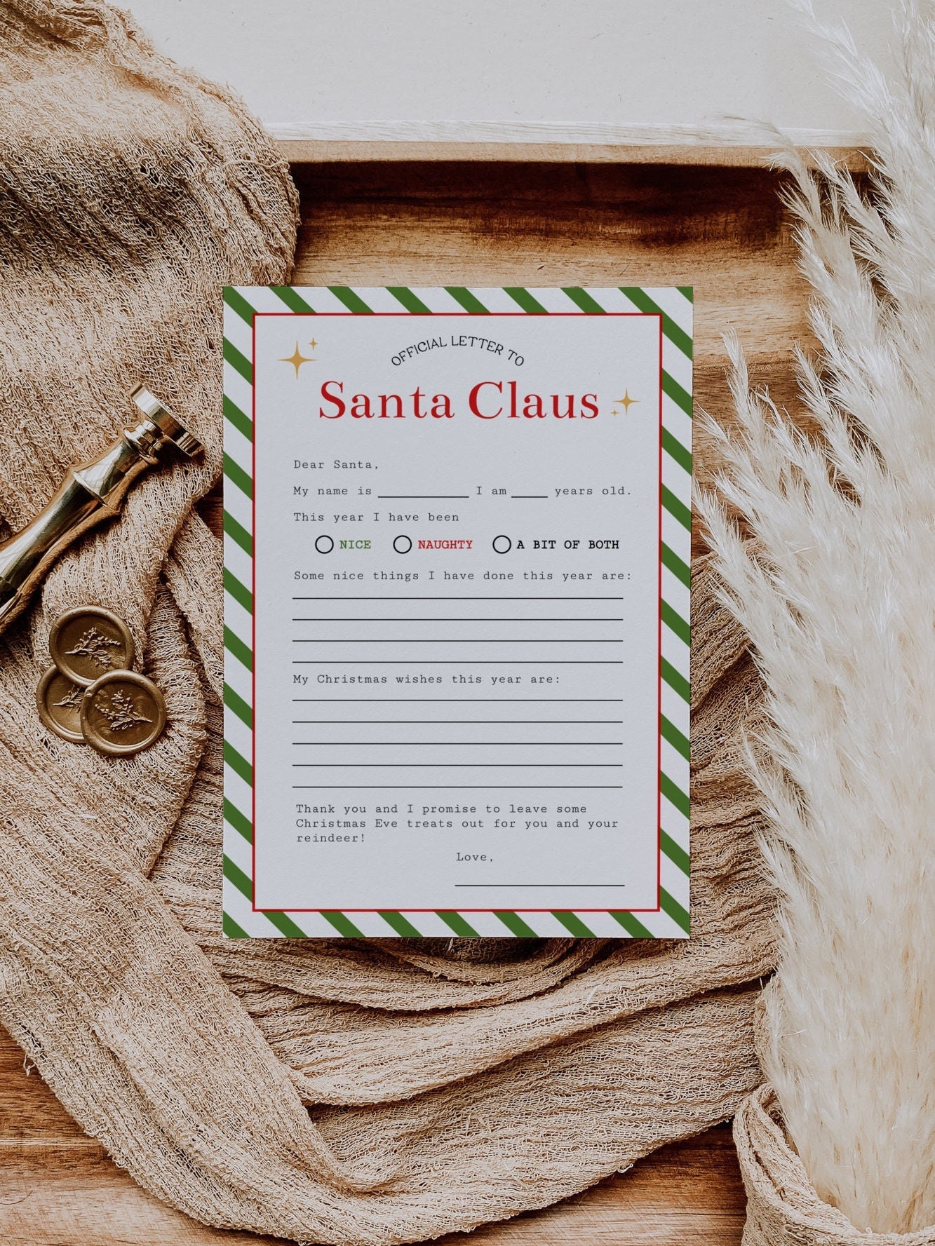 Letter to Santa Template Editable Santa Letter Template Kids Letter