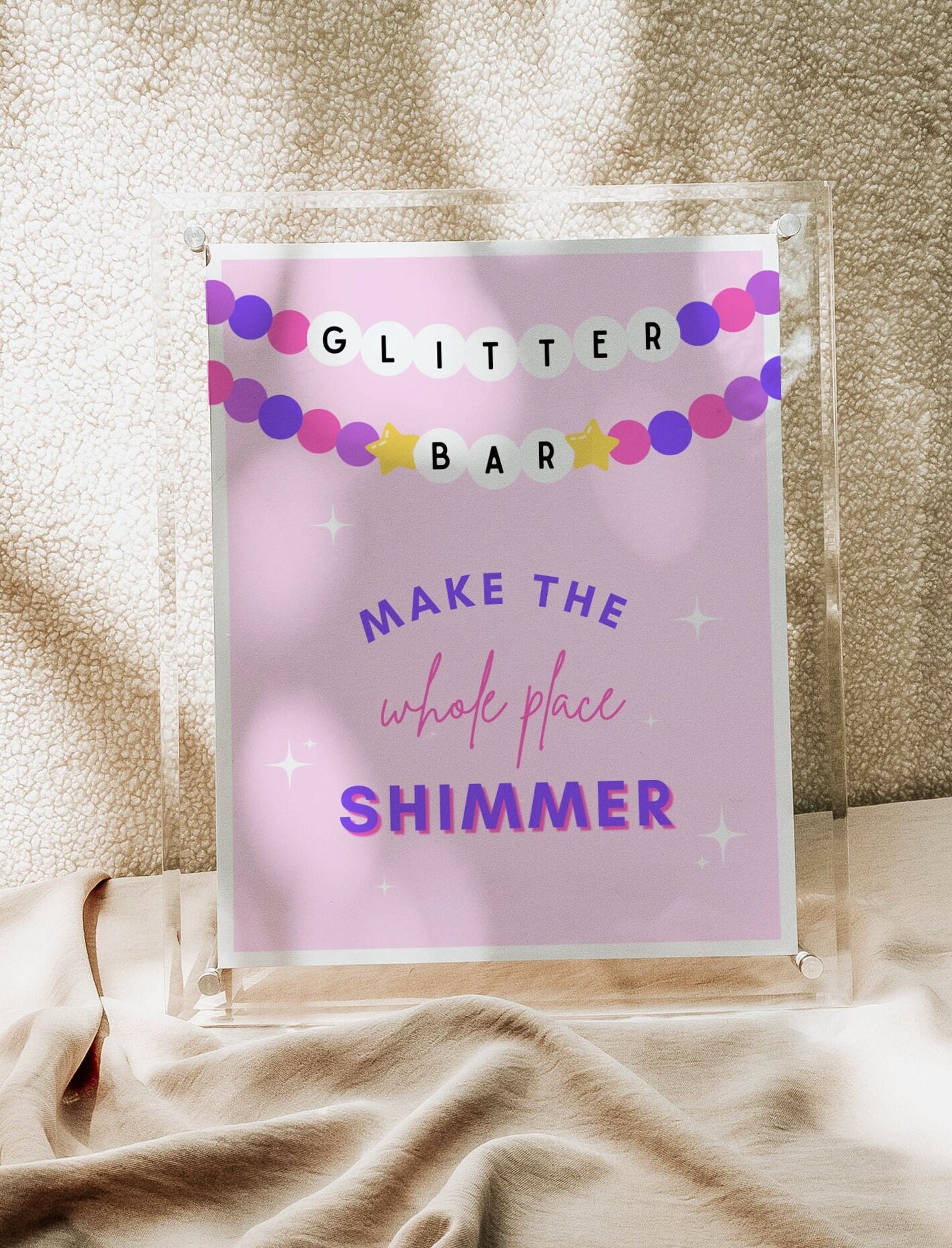 Make the Whole Place Shimmer Sign Printable Taylor Swift Birthday Party ...
