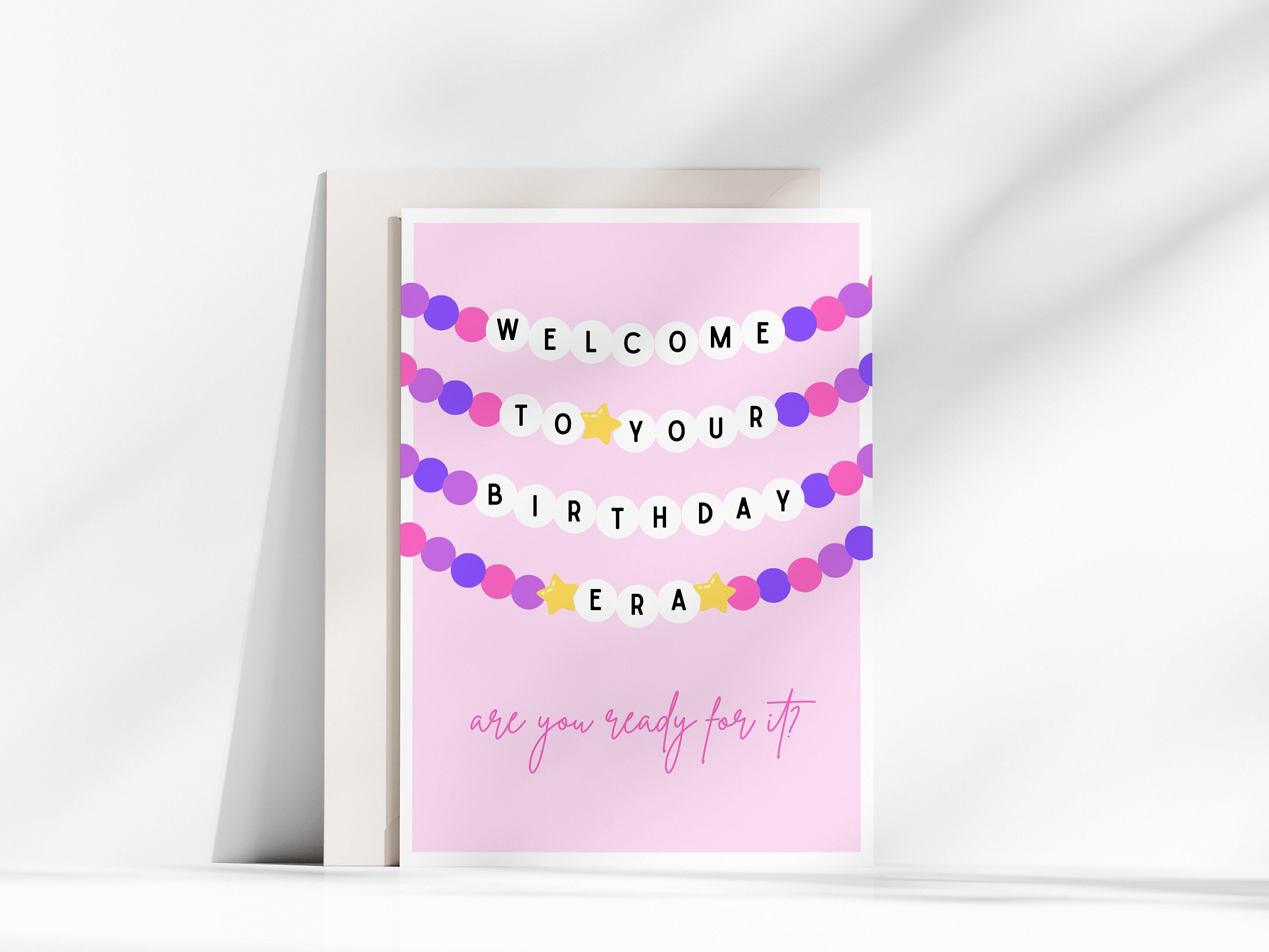 Birthday Era Card Printable Taylor Swift Birthday Card, Friendship