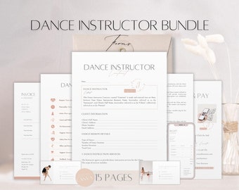 Dance Business Bundle Forms, Editable Dance Instructor Contract, Professional Dancer Services, Dance Class Rules, Client Agreement Templates