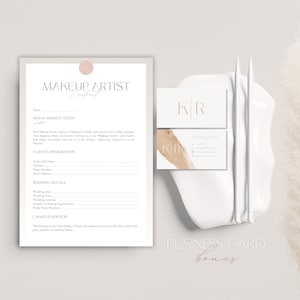 Bridal Makeup Artist Contract Template, Elegant Client Agreement, 5 Page Makeup Business Contract, Makeup Contract for Bride, Canva Template image 8