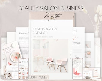 Beauty Salon Essentials Kit, Editable Beauty Services Catalog, Esthetician Business Starter Forms, Professional Client Contract Templates