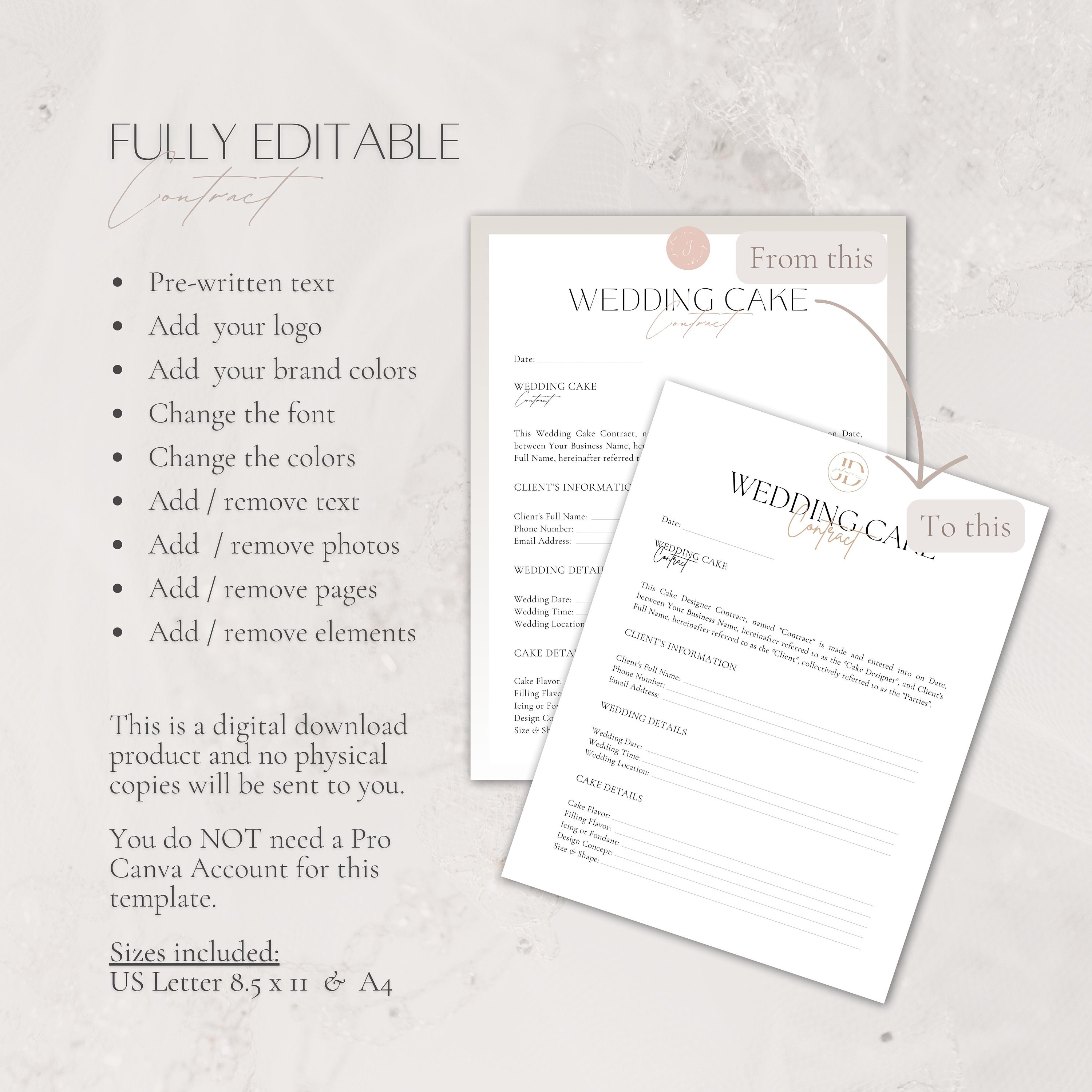 Wedding Cake Contract Template Cake Business Contract Professional Wedding Cake Contract Template Cake Business Contract Professional