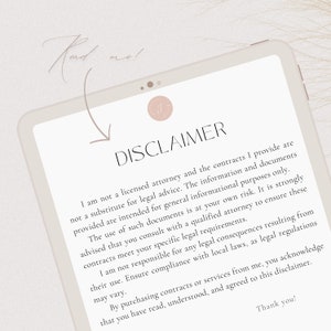 Bridal Makeup Artist Contract Template, Elegant Client Agreement, 5 Page Makeup Business Contract, Makeup Contract for Bride, Canva Template image 9