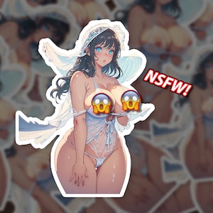 Elegant Anime Waifu (NSFW) - Vinyl Sticker