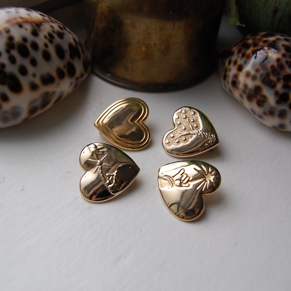 Vintage Variety Club Pins, Set of 4 Heart Shaped Pins