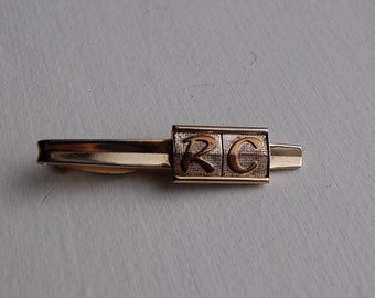 Monogrammed RC Vintage Tie Bar, Hickok USA