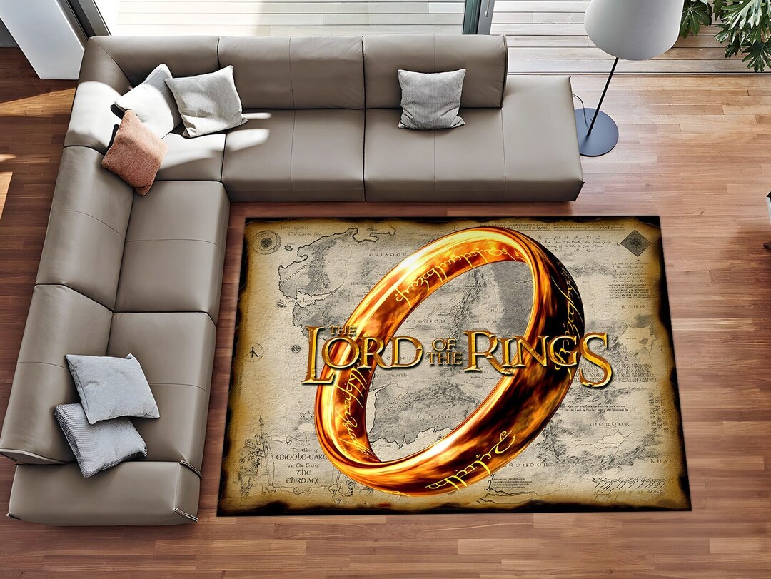The Lord of the Rings Rug, Kids Room Decor - Etsy