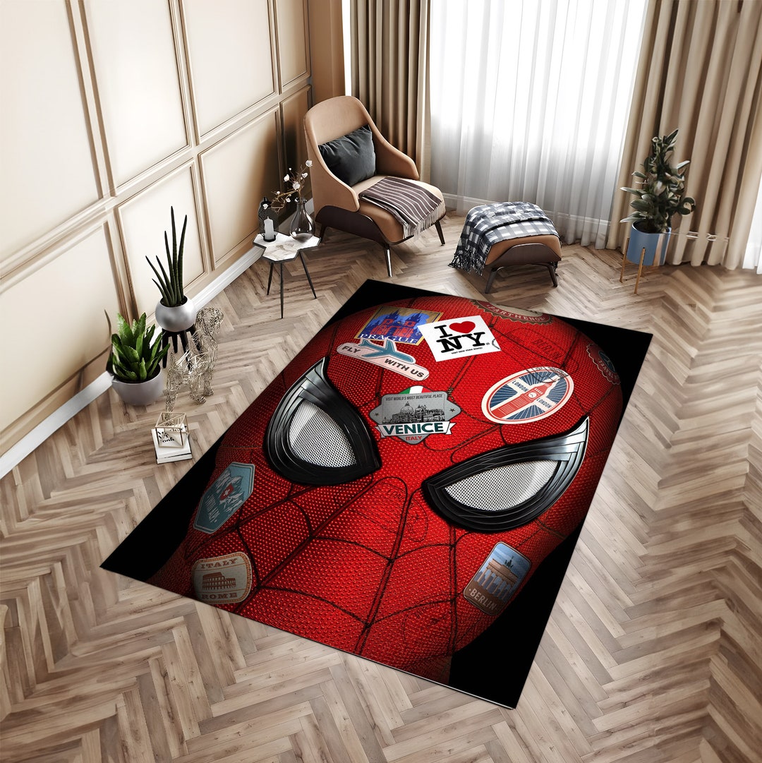 Spiderman Rug, Spider Man Rug, Kids Room Decor, for Childs, Playing Mat ...