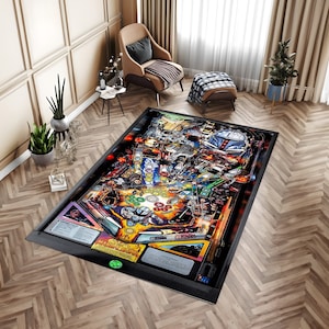 Star Wars Pinball Rug, Pinball Playfield Rugs, Pinball Room Decor, Kids Room Decor, Pinball Decor, Game Room Rug, Gaming Rug, Birthday Gift