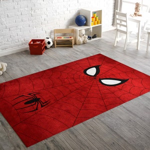 Spiderman Rug, Spider Man Rug, Kids Room Decor, For Childs, Playing Mat, Game Room Carpet, Gift For Boys Girls, Superhero Rug, Personalized