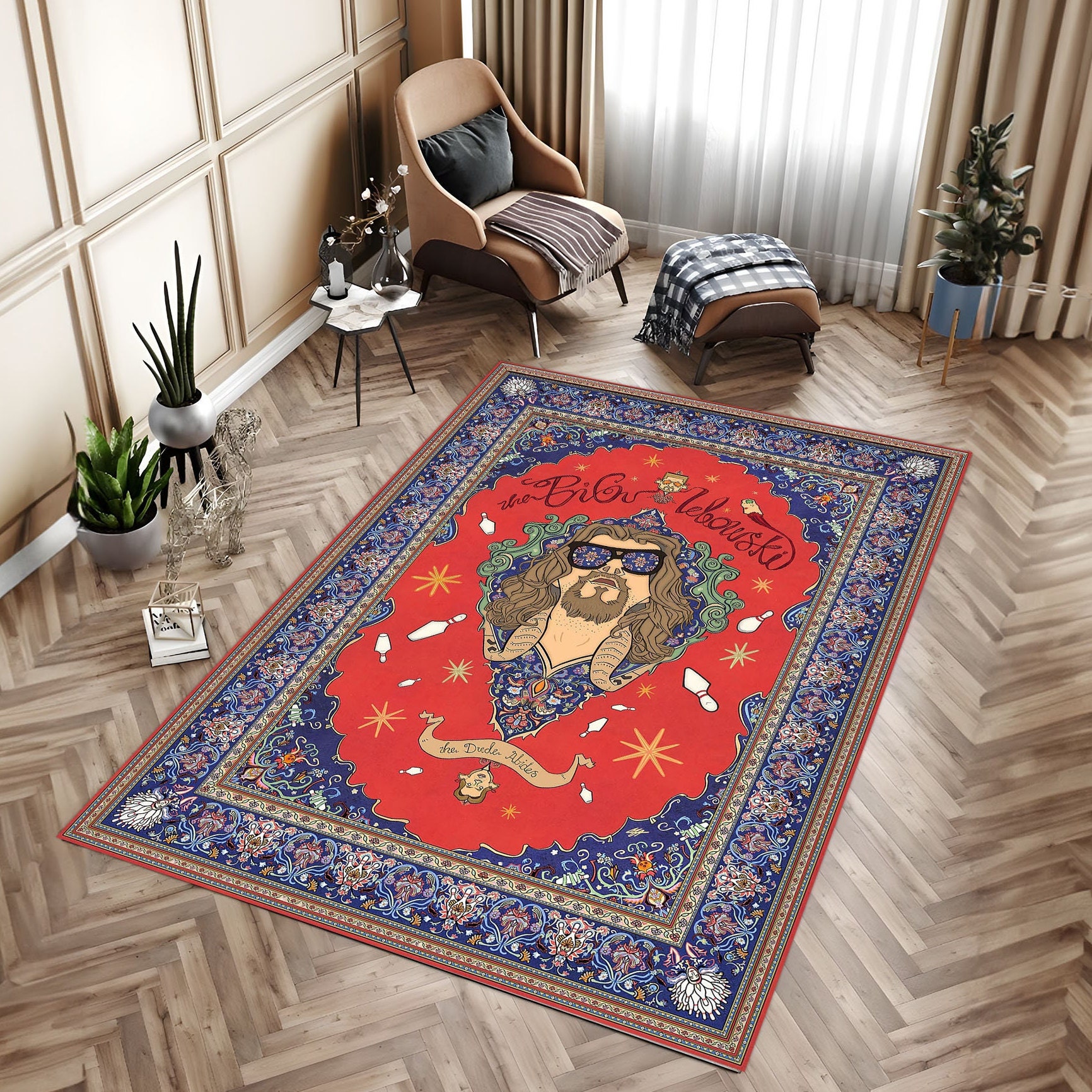 Big Lebowski Rug Dude Rug Big Man Rug Popular Decoration Room