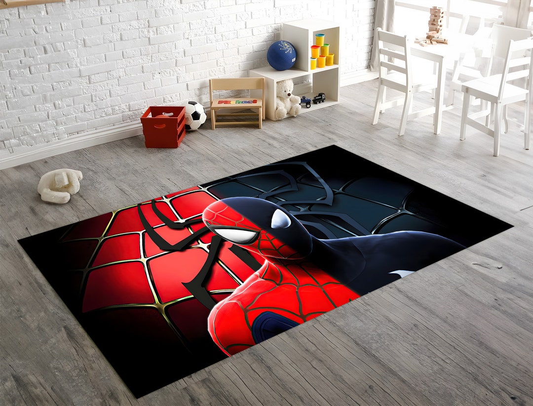 Spiderman Rug, Spider Man Rug, Kids Room Decor, for Childs, Playing Mat ...