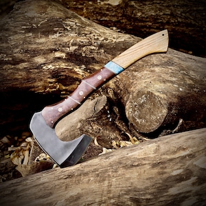 Handmade Forged Axe | Bushcraft | Camping Axe | Hatchet | Gift for Groomsmen | Gift For Husband | Hunting |