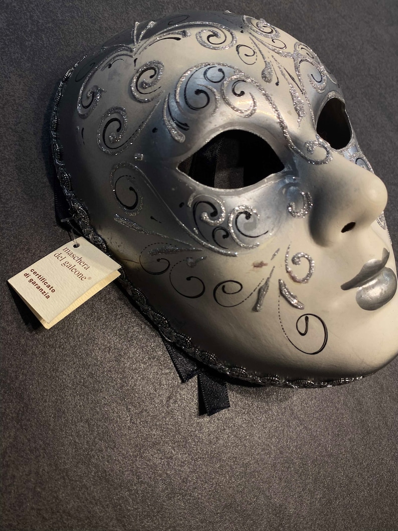 LICHUANUK 3 Pezzi Maschere Veneziana Nero,Indossa Un Paio Di Guanti Vintage Neri,Mascherata Carnevale Masquerade Viso Sexy Maschera Da Ballo Per Donna Uomo In Halloween Festa Costume - Foto 8