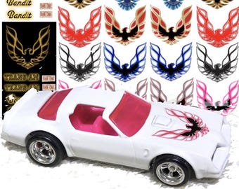 1/64スケール ファイヤーチキン ウォータースライドデカール（カスタムダイキャストカー用）