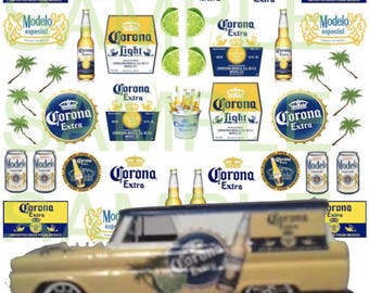 1/64スケール ビールウォータースライドデカール カスタムダイキャスト用