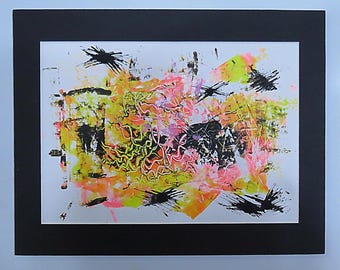Original Abstract Painting "Flux" (Black Mount Only)