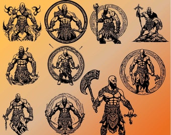 God of War Character SVG Bundle – Gamer Craft Designs