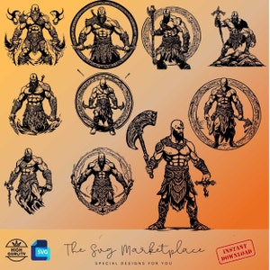 God of War Character SVG Bundle – Gamer Craft Designs