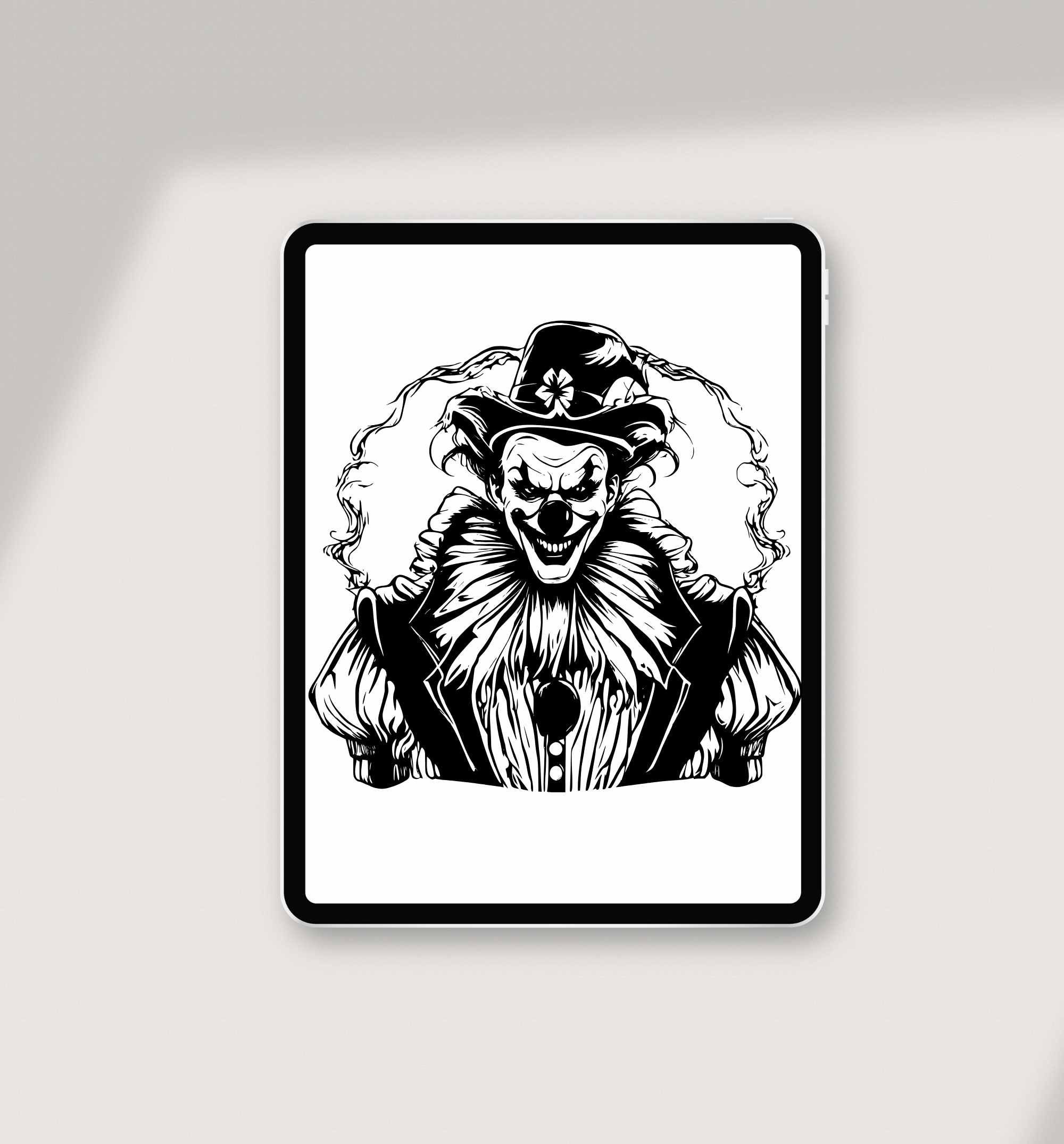 Scary Clown SVG & PNG Bundle 11 Creepy Circus Designs, Perfect for