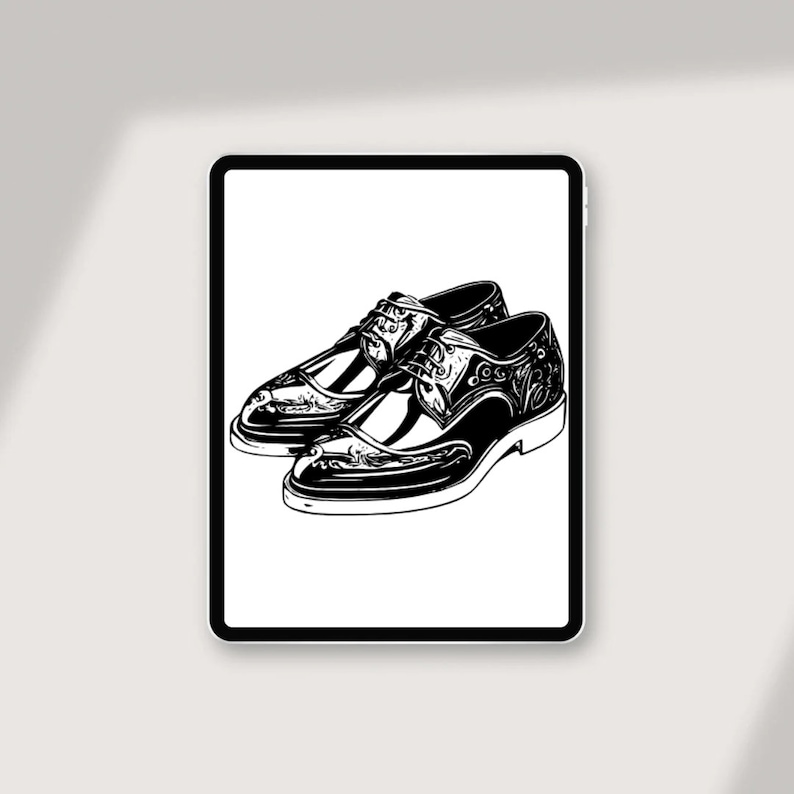 May include: A pair of black leather shoes with intricate detailing. The shoes have a wingtip design and a lace-up closure.