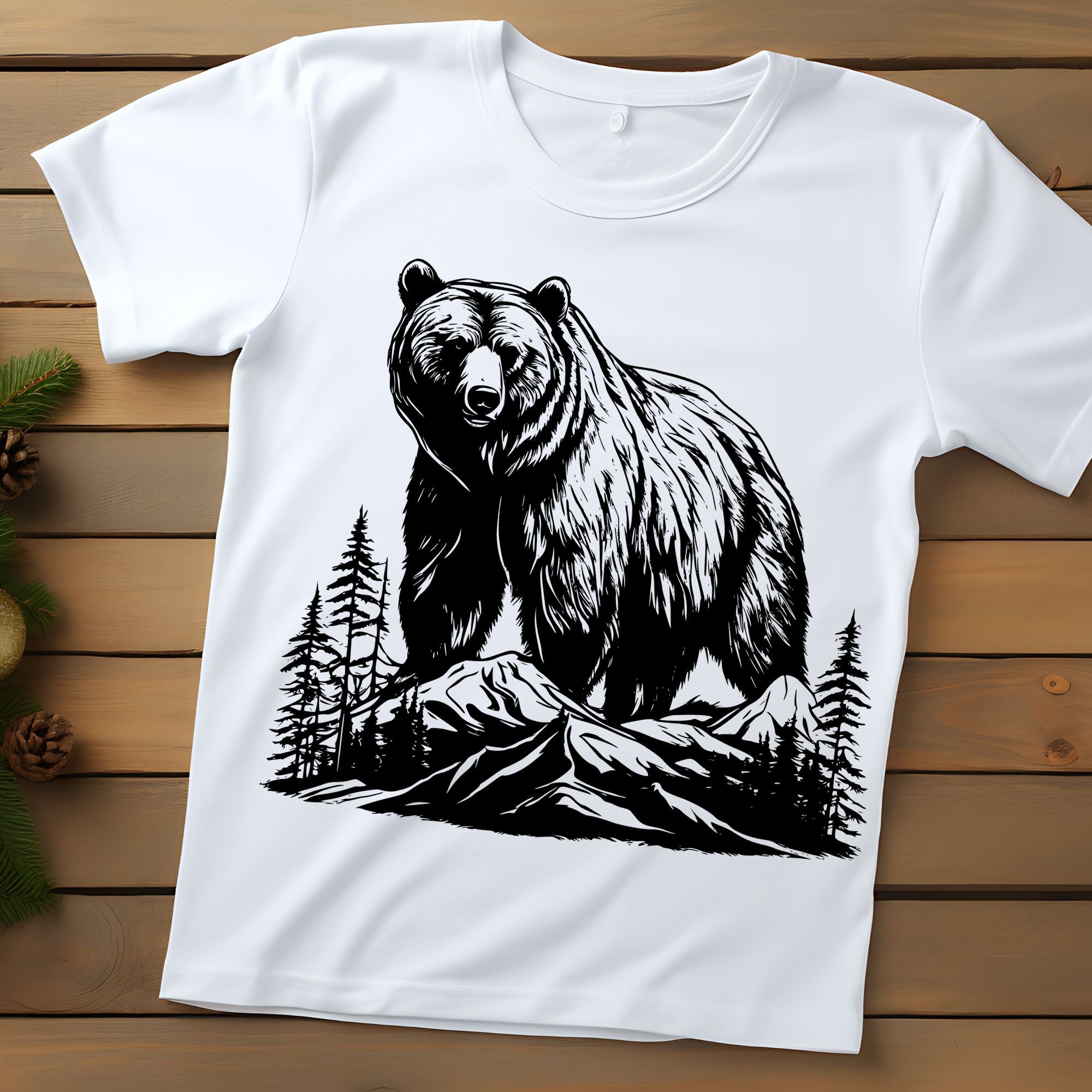 【IMAGINARY X GRAVER】Cut Head Bear Short Sleeve Tee Wholesale Hip Hop Bear Printed Bear T Shirt For Men And