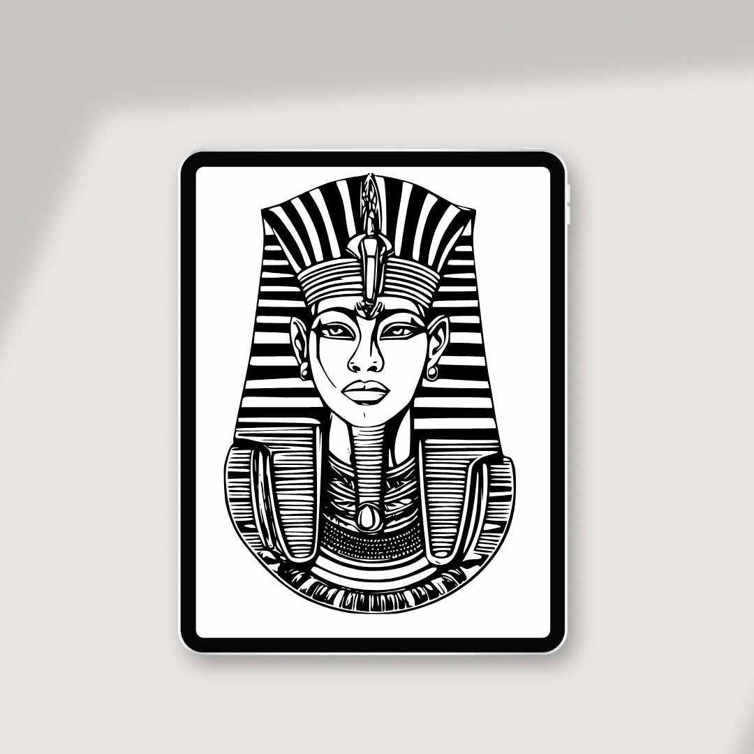 Pharaoh SVG & PNG Bundle – 9 Ancient Egyptian Designs (digital Clipart ...