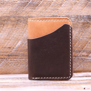 Cartera de cuero hecha a mano
