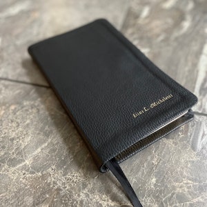 Black Genuine Leather Bible