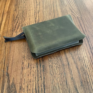 Army Green Custom Genuine Leather Bible