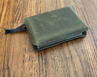 Army Green Custom Genuine Leather Bible