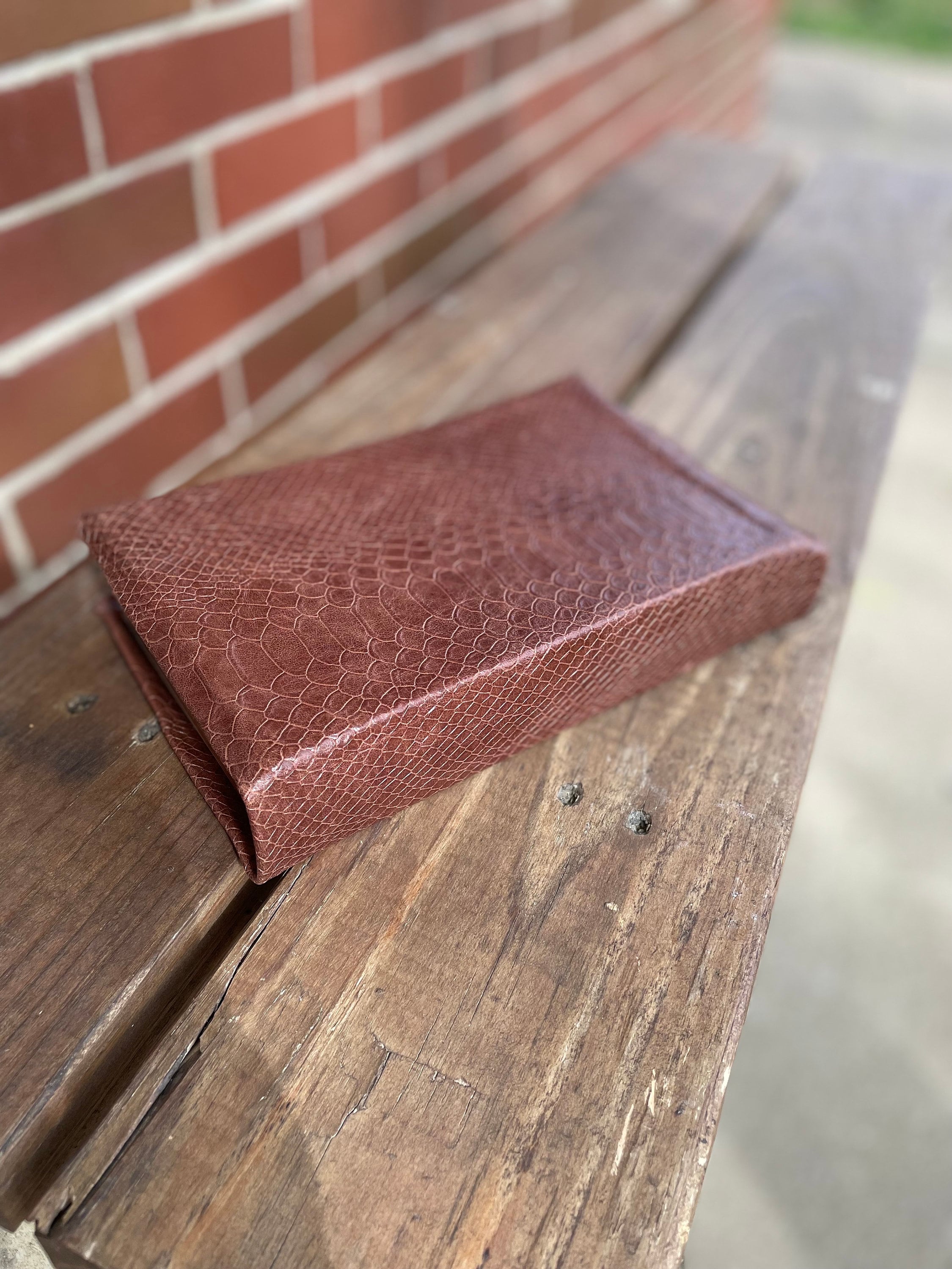 Genuine Lamb- “snake” Embossed Leather Bible - Etsy