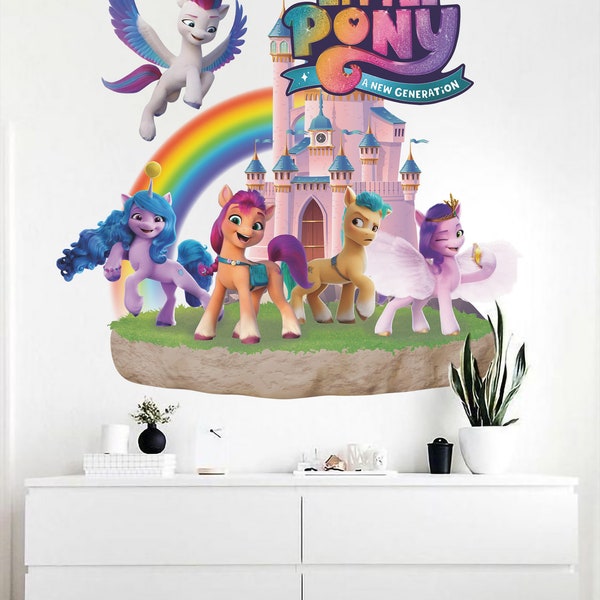 Removable Peel and Stick My Little Pony Wall Decal Wall Sticker