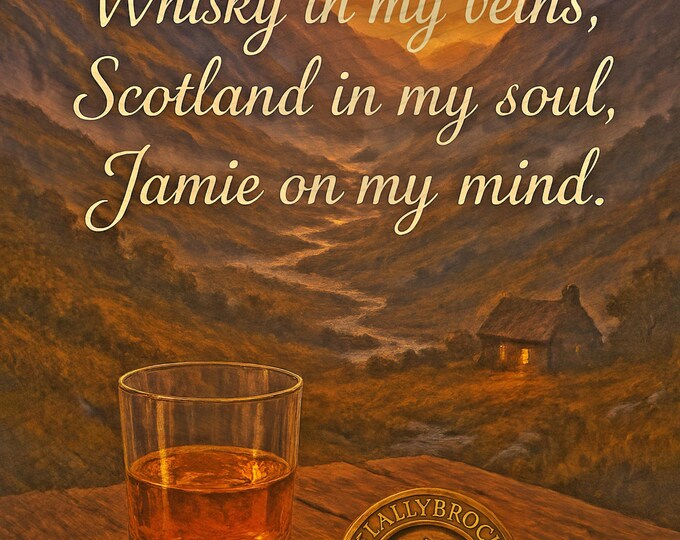 Scottish Highland Romance - Jamie On My Mind - Digital and Printable Wall Art | Multi-Size Ratios | Outlander Gift