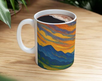 Ceramic Mug, Perfect for Coffee Lover Gift, Unique Collectible,
