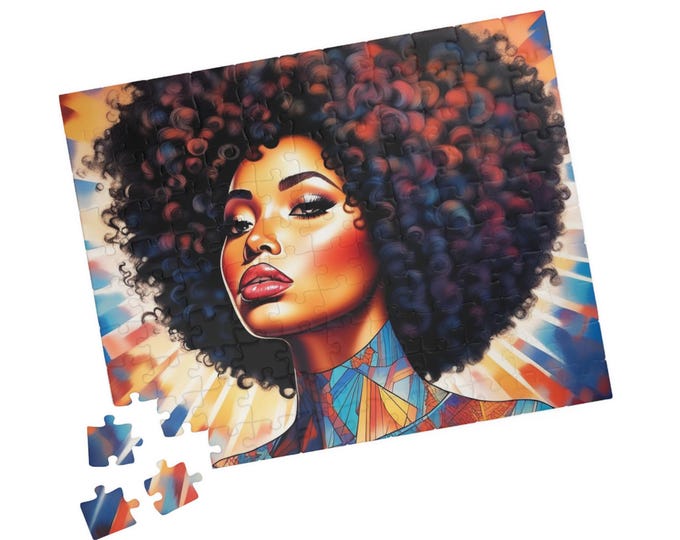 Colorful Fro Beauty Puzzle (110, 252, 500 - piece)