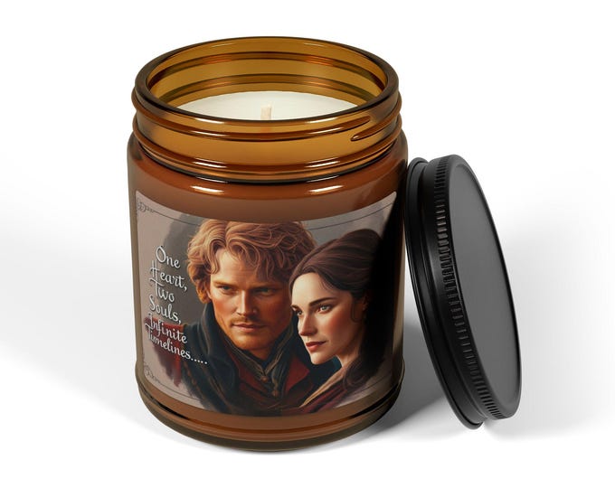 One Heart  - Inspired by Outlander - Scented Soy Candle, Aromatic Decorative Candle, Cozy Home Decor, Relaxation Candle