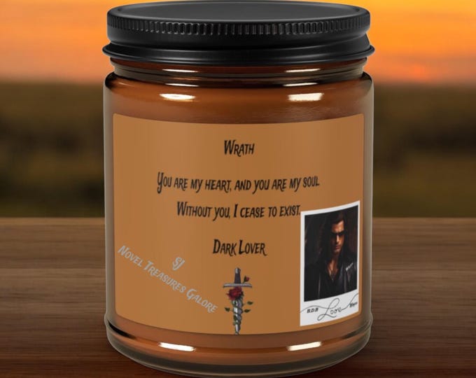 Black dagger Brotherhood Wrath Scented Soy Candle