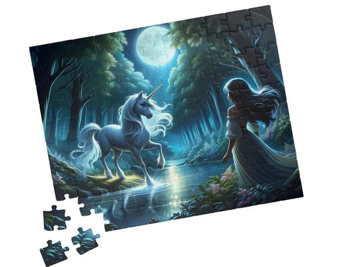 Unicorn Puzzle (110, 252, 520 - piece)