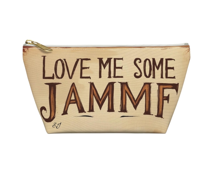 JAMMF Pouch, Travel Organizer, Makeup Bag, Gift for Art Lovers, Eco-friendly Storage