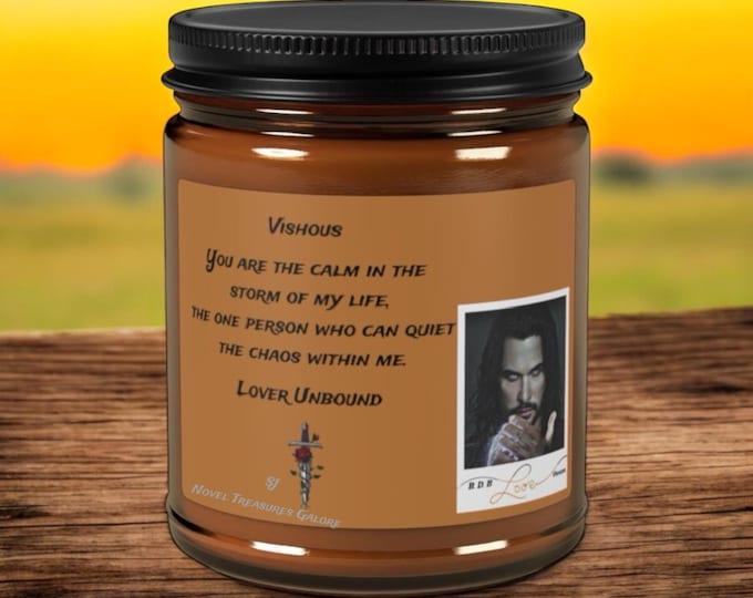 Black dagger Brotherhood Vishous Scented Soy Candle