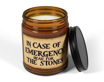 In Case Of Emergency - Inspired by Outlander - Scented Soy Candle, Aromatic Decorative Candle, Cozy Home Decor, Relaxation Candle