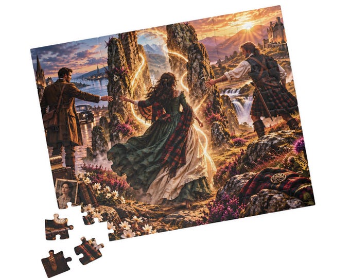 Two Centuries One Love Puzzle, Scottish Highlands Time Travel Romance, Castle Fantasy