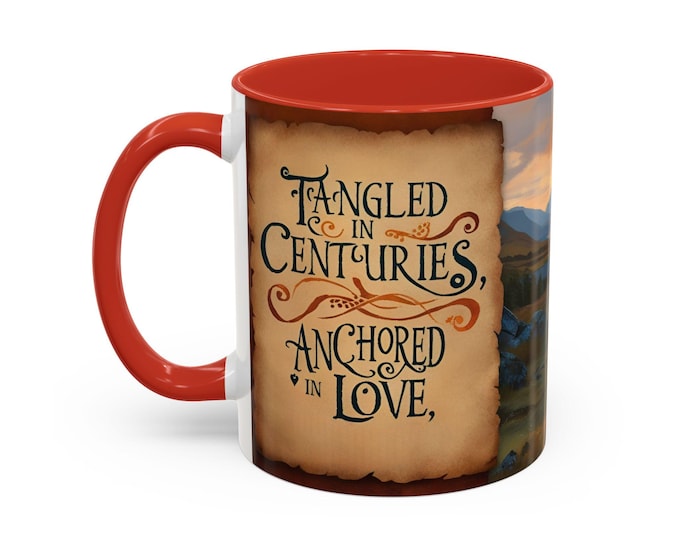 Tangled In Time- Inspired by Outlander Coffee Mug, Cozy Gift for Fans, Funny Mug for Tea Lovers, Great for Relaxation, Every Occasion