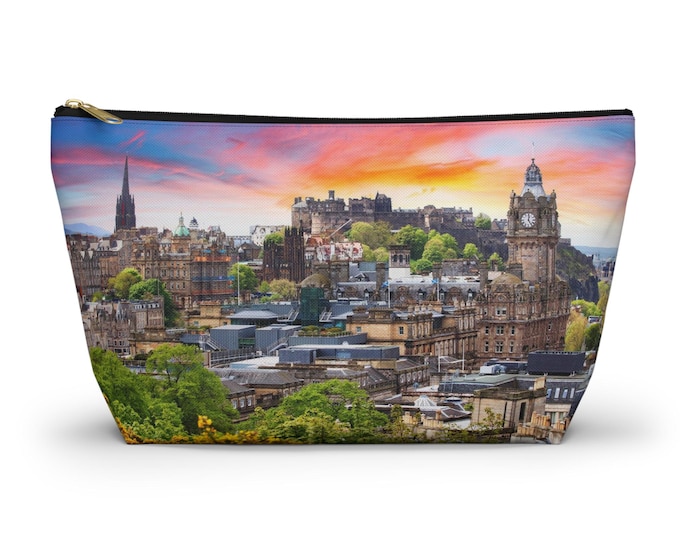 Castle Accessory Pouch, Travel Organizer, Makeup Bag, Gift for Art Lovers, Eco-friendly Storage