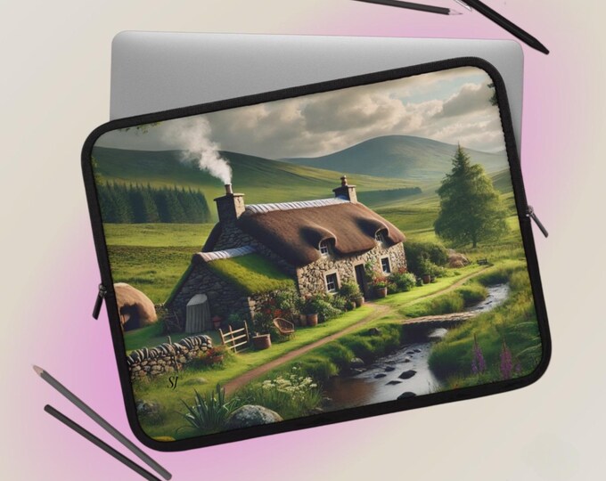 Inspired by OutlanderLaptop Sleeve - Bold Design, Protective Case, Gift for Students, Tech Accessories, Fun Office Decor, Vibrant Tech Case