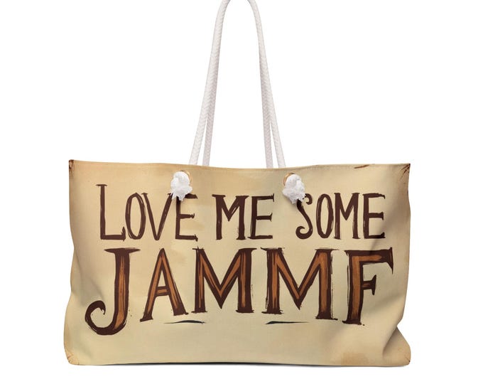 JAMMF - Outlander inspired Boho Floral Weekender Bag | Travel Tote, Beach Bag, Gym Bag, Overnight Bag, Stylish Carryall